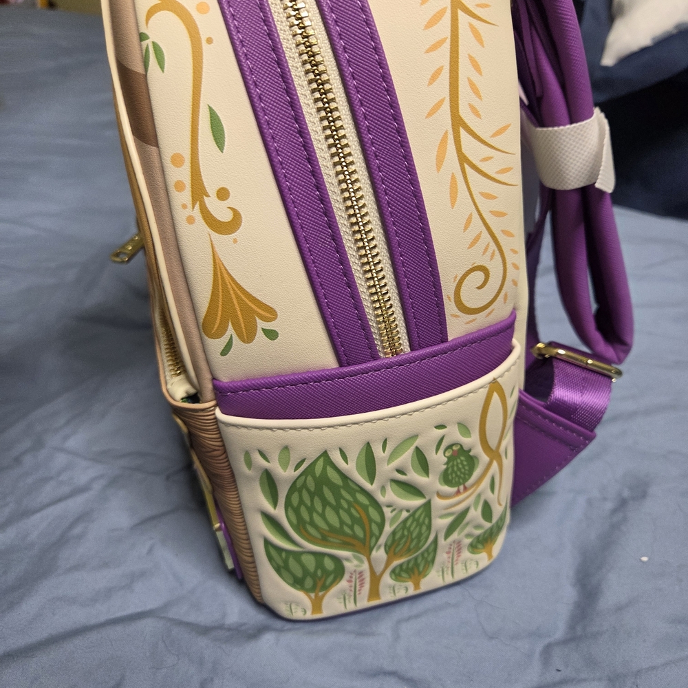 Loungefly Rapunzel and Pascal Backpack - Purple a… - image 3